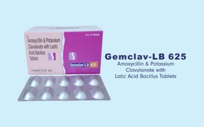 New Launch – Gemclav – LB 625_ Amoxycillin & Potassium Clavulanate with Lactic Acid Bacillus Tablets