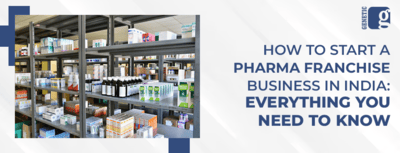 How to Start a Pharma Franchise Business in India_ Everything You Need to Know (1) (1) Pharmaceutical inventory in shelves with title on starting a pharma franchise in India.