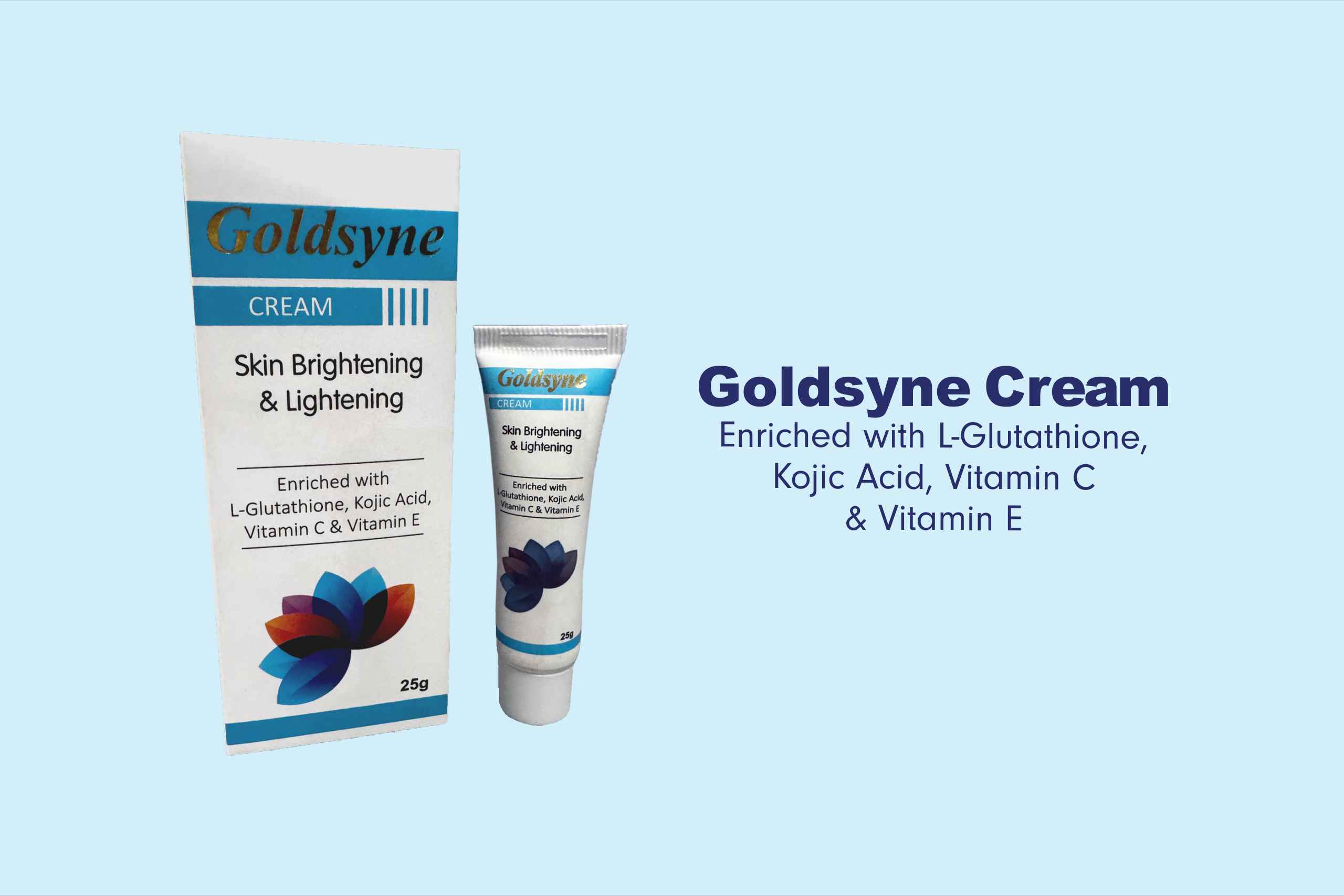 Goldsyne Cream_Enrich with L-Glutathione, Kojic Acid, Vitamin C & Vitamin E Cream Goldsyne Cream_Enrich with L-Glutathione, Kojic Acid, Vitamin C & Vitamin E Cream