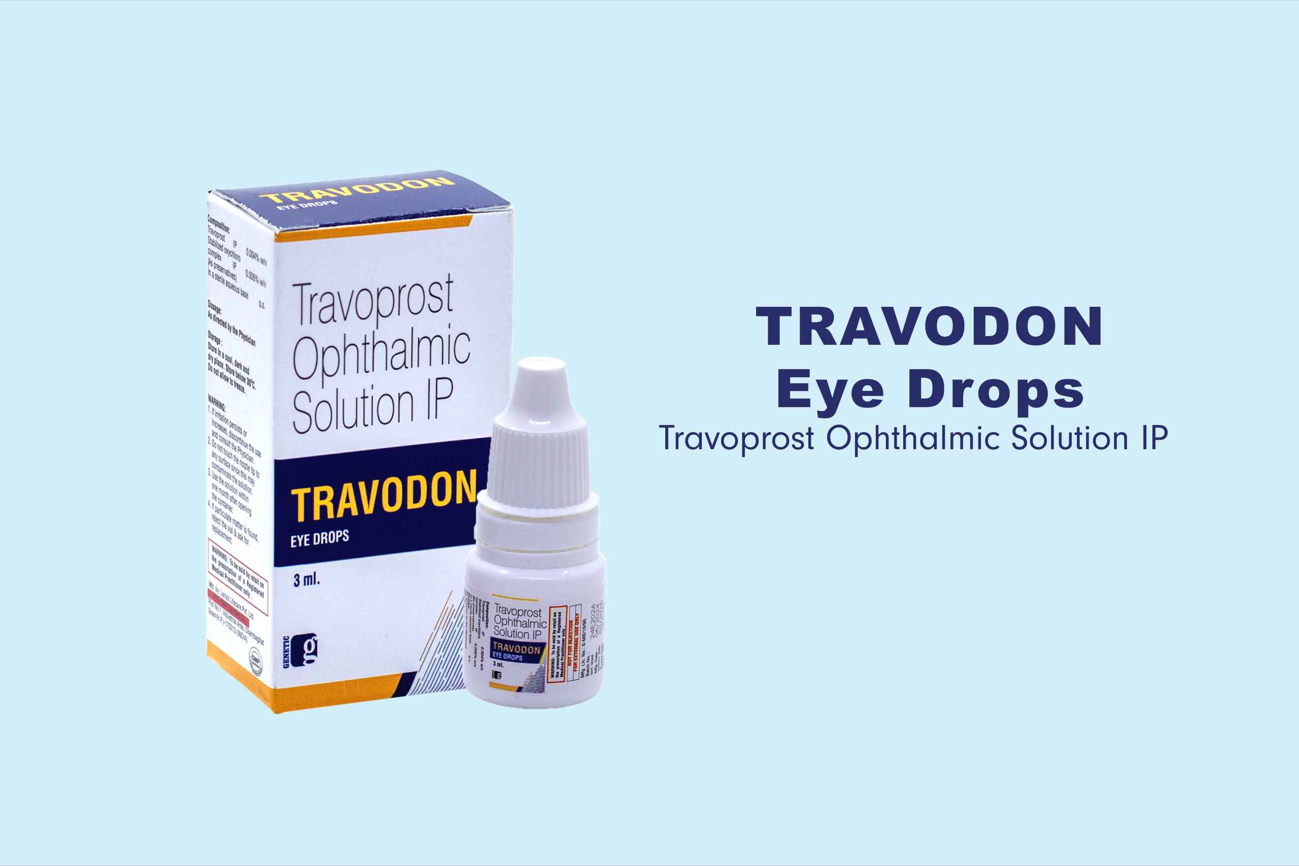 Travodon – Travoprost Ophthalmic Solution IP Eye Drops by Genetic Pharma Travodon - Travoprost Ophthalmic Solution IP Eye Drops by Genetic Pharma