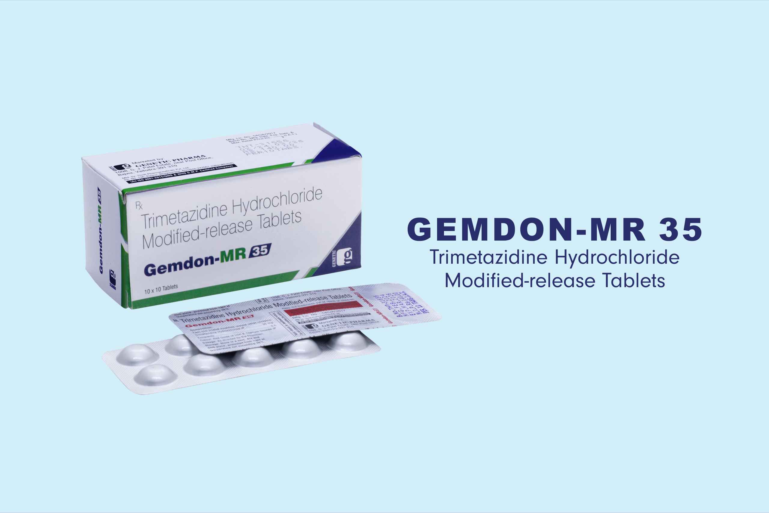 GEMDON-MR 35_Trimetazidine Hydrochloride Modified-release Tablets by Genetic Pharma Goldsyne Cream is a powerful skincare formulation enriched with L-Glutathione, Kojic Acid, Vitamin C, and Vitamin E—ingredients known for their antioxidant and skin-brightening properties. This advanced blend works synergistically to neutralize free radicals, effectively combating oxidative stress that can lead to premature aging and skin dullness. With its soothing action, the cream may help reduce redness and calm skin inflammations, making it an ideal choice for maintaining a healthy and even complexion. Designed to nourish and hydrate the skin deeply, Goldsyne Cream supports a natural, radiant glow while targeting hyperpigmentation and uneven skin tone. It helps regulate melanin production, enhancing skin whitening activity without compromising skin health. Gentle yet effective, this cream is suitable for all skin types and is free from harmful chemicals, ensuring a safe and enriching skincare experience for everyday use. Key Features of Goldsyne Cream - Enrich with L-Glutathione, Kojic Acid, Vitamin C & Vitamin E Cream: L-Glutathione helps protect your skin from damage caused by stress, pollution, and ageing. It also helps improve your overall skin tone, making your complexion look brighter and healthier. This cream gently reduces dark spots and pigmentation by controlling melanin (the pigment that gives skin its color), helping your skin look more radiant over time. Kojic Acid supports a lighter skin tone by managing the natural pigment process and also acts as an antioxidant to keep your skin fresh and protected. The formula provides quick skin-brightening benefits by reducing excess melanin, helping your skin appear more even, clear, and glowing. Vitamin A supports skin health by keeping both the outer and deeper layers strong and encouraging faster healing and renewal of skin cells. The combination of ingredients works together to fade age spots and reduce the effects of sun damage, leaving your skin looking more youthful and even-toned. Indications forGoldsyne Cream - Enrich with L-Glutathione, Kojic Acid, Vitamin C & Vitamin E Cream: Hyperpigmentation & Melasma Dark Spots, Acne Scars & Sun Damage Uneven Skin Tone & Dullness Anti-aging Support (fine lines, age spots) Skin Brightening & Glow Maintenance Dosage And Administration: Cleanse the face thoroughly. Apply a thin layer of Goldsyne Cream to the affected area or entire face. Use twice daily – morning and night – for best results. Use sunscreen during the day to protect against UV damage. Duration: Visible results typically appear within 2–4 weeks of consistent use. Note: Consult your healthcare provider Precautions: For external use only – avoid contact with eyes and mucous membranes. Perform a patch test before first use to check for skin sensitivity. Do not apply to broken or irritated skin. Always use broad-spectrum sunscreen while using skin-brightening products. If irritation, redness, or rash occurs, discontinue use and consult a dermatologist. Note: Consult your healthcare provider & Side Effects: While Goldsyne Cream is generally safe and well-tolerated, especially when used as directed, some individuals may experience mild to moderate skin reactions, particularly during the initial phase of use. Common Side Effects (Usually mild and temporary): Mild redness or irritation Dryness or peeling (especially for sensitive skin) Itching or tingling sensation after application Temporary skin sensitivity to sunlight How to Store Goldsyne Cream - Enrich with L-Glutathione, Kojic Acid, Vitamin C & Vitamin E Cream: Store in a cool and dry place Why Choose Goldsyne Cream - Enrich with L-Glutathione, Kojic Acid, Vitamin C & Vitamin E Cream From Genetic Pharma? Goldsyne Cream isn't just another brightening product—it's a scientifically formulated dermatological solution from Genetic Pharma, designed to deliver visible skin transformation while nourishing and protecting your skin. Top Reasons to Choose Goldsyne Cream Powerful Multi-Action Formula - Combines L-Glutathione, Kojic Acid, Vitamin C, and Vitamin E—a synergistic blend that works at the cellular level to: Brighten skin tone Reduce dark spots and melasma Fight signs of aging Repair sun damage Dermatologically Formulated for Results - Goldsyne Cream is developed under expert dermatological guidance with a clinically backed formula that’s effective yet gentle—making it suitable for all skin types. Skin Lightening with Antioxidant Protection - While Kojic Acid and Glutathione reduce pigmentation, Vitamin C & E act as antioxidants, protecting the skin from environmental damage and supporting natural collagen production. Trusted Quality by Genetic Pharma - Produced by Genetic Pharma, a brand known for its high manufacturing standards, pure ingredients, and consistency in results. You get pharma-grade safety and effectiveness in every tube. Non-Greasy & Fast-Absorbing - The lightweight, non-comedogenic formula absorbs quickly, leaving no residue—ideal for daily use under makeup or sunscreen.